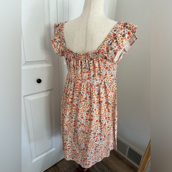 Wild Fable 100% Linen floral dress medium - Picture 2 of 4